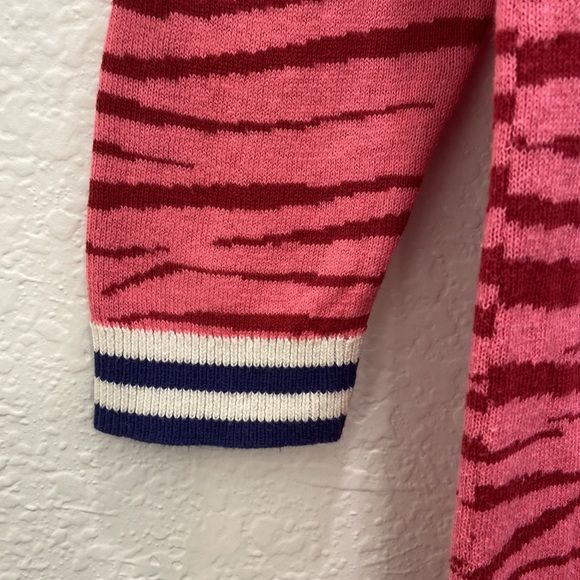 Mini boden zebra striped sweater dress - Picture 4 of 11